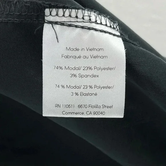 Ingrid & Isabel Maternity Jumpsuit Women's Sz M Black V-Neck Zip Front Stretch - Picture 9 of 11